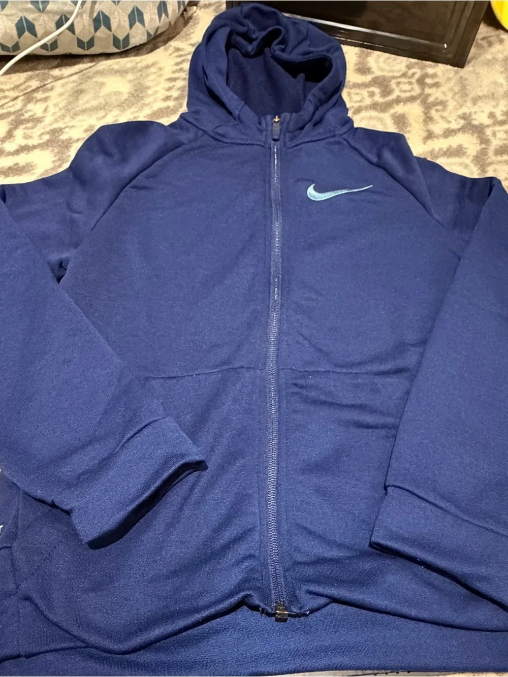 Nike Kids' Navy Full-Zip Hoodie Jacket